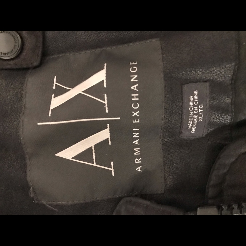 Leather varsity jacket